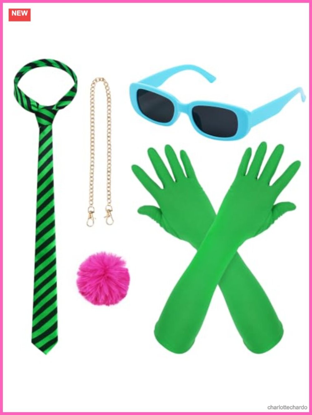 Halloween Costume Accessory Set Cosplay Dress Up 5 Piece Adult